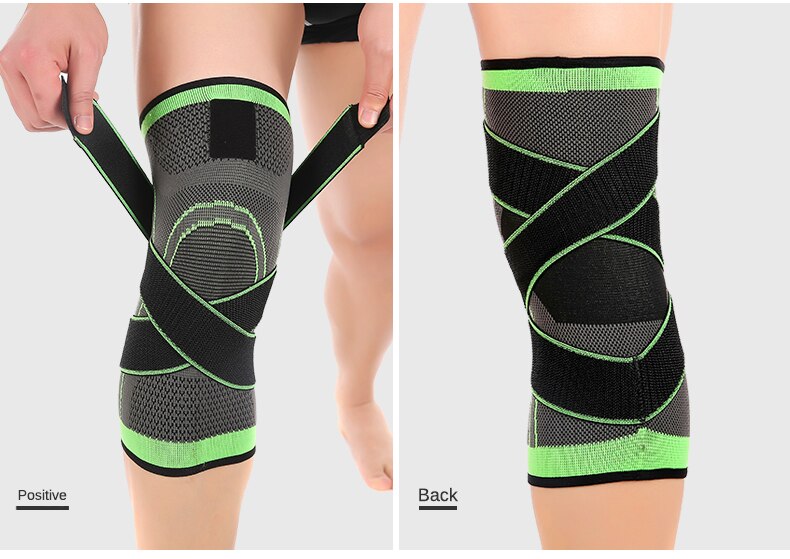 1 Pcs 3d Pressurized Fitness Running Cycling Knee Support Braces Elastic Nylon Sport Compression Pads Sleeve for Basketball