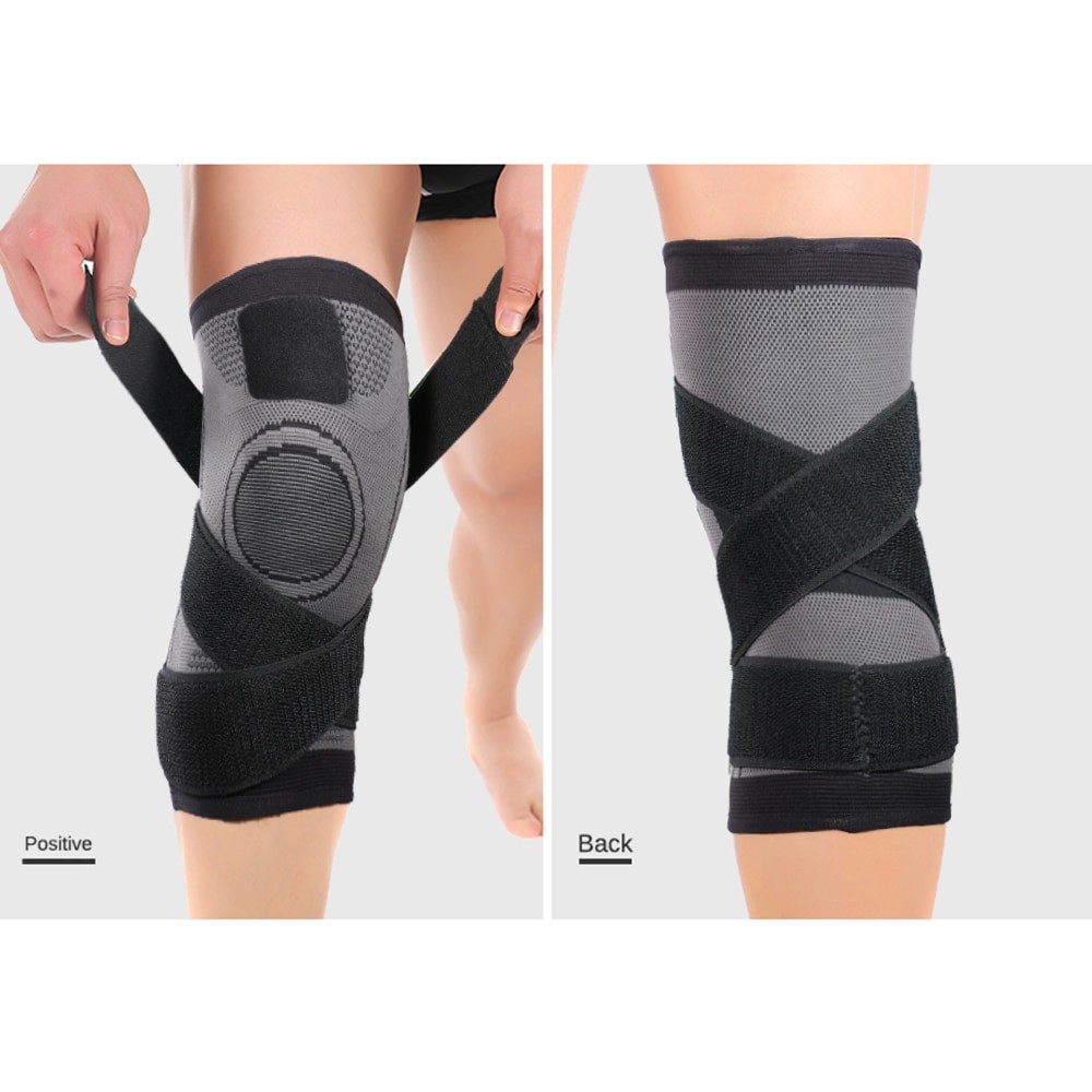 1 Pcs 3d Pressurized Fitness Running Cycling Knee Support Braces Elastic Nylon Sport Compression Pads Sleeve for Basketball