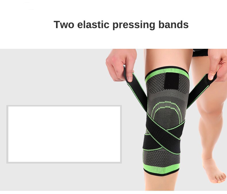 1 Pcs 3d Pressurized Fitness Running Cycling Knee Support Braces Elastic Nylon Sport Compression Pads Sleeve for Basketball