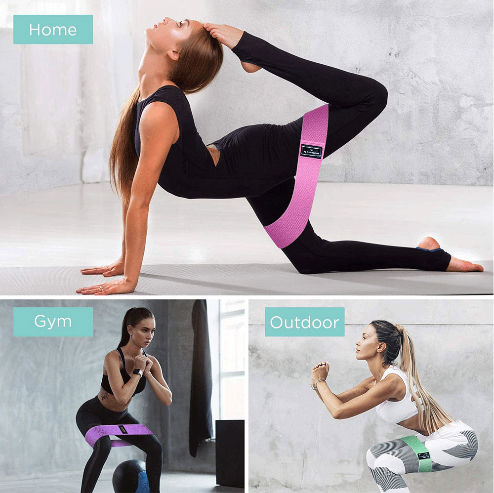 Sport Fitness Resistance Bands Yoga Elastic Mini Bands Anti-slip Expander Rubber Bands Home Workout Full Body Training Equipment