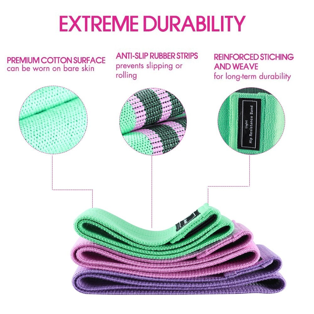 3 Piece/Set Resistance Bands Fitness Rubber Bands Expander Elastic Band For Fitness Elastic Bands Resistance Exercise Equipments