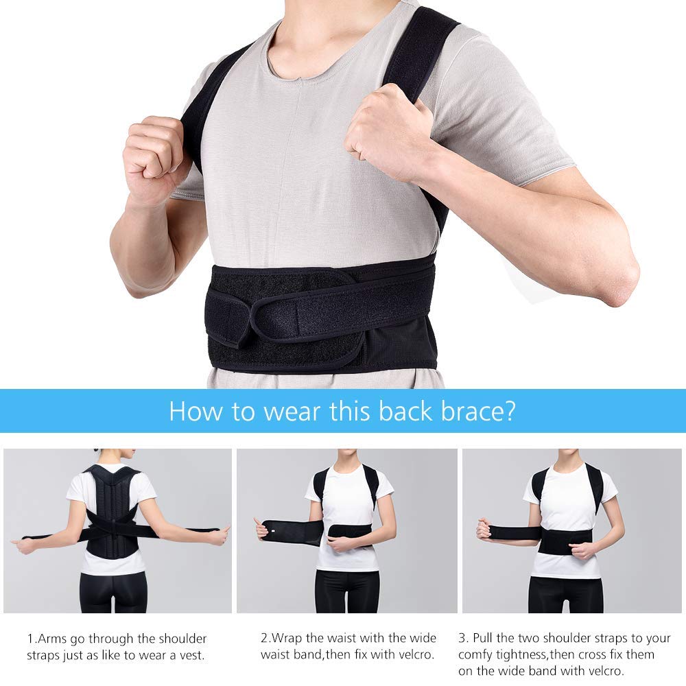 Back Posture Corrector Shoulder Lumbar Brace Spine Support Belt Adjustable Adult Corset Posture Correction Belt Body Health Care