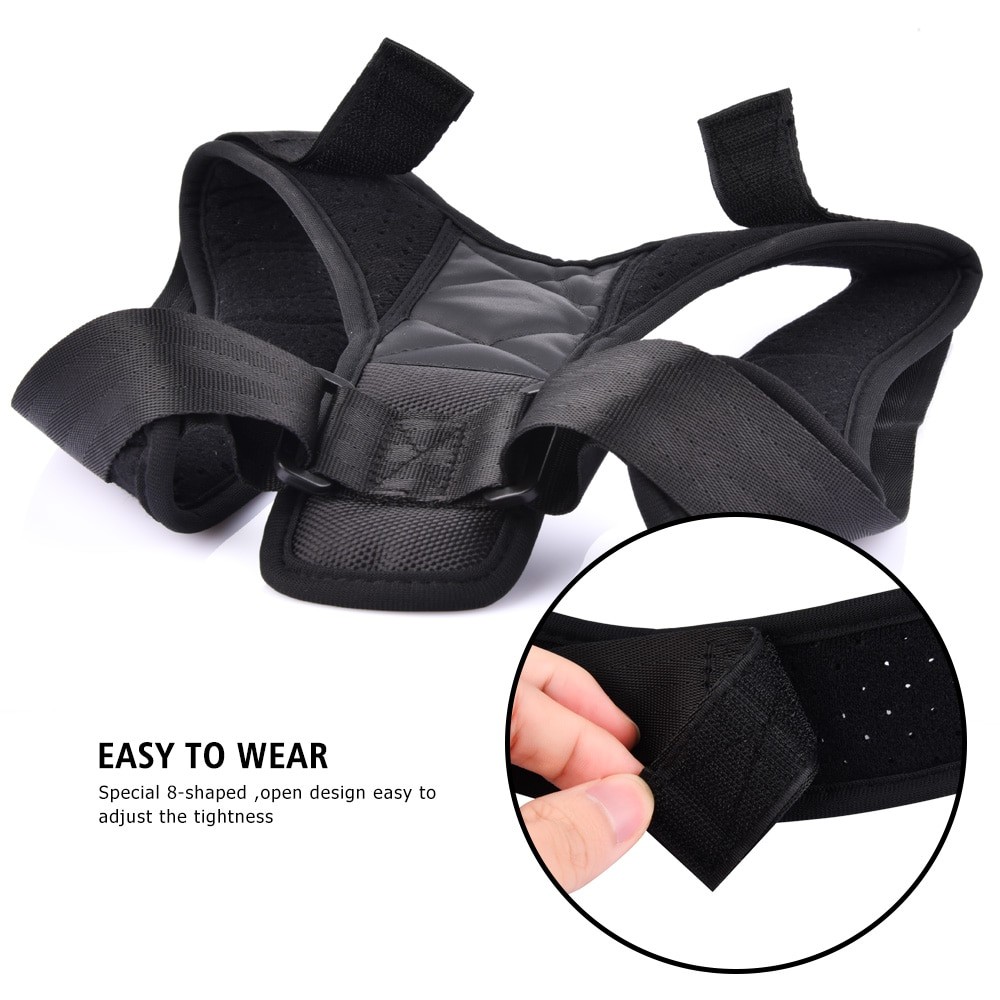 Adjustable Back Posture Corrector Belt Spine & Shoulder Alignment for Adults