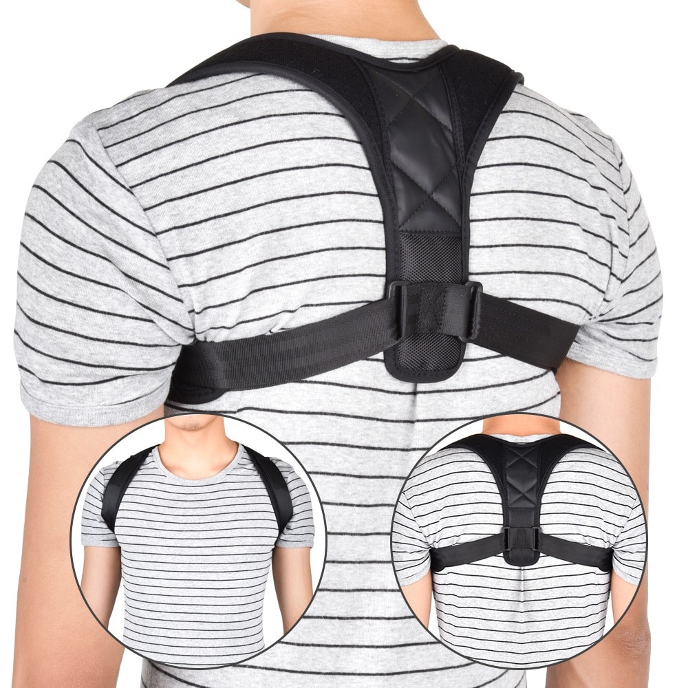 Adjustable Back Posture Corrector Belt Spine & Shoulder Alignment for Adults