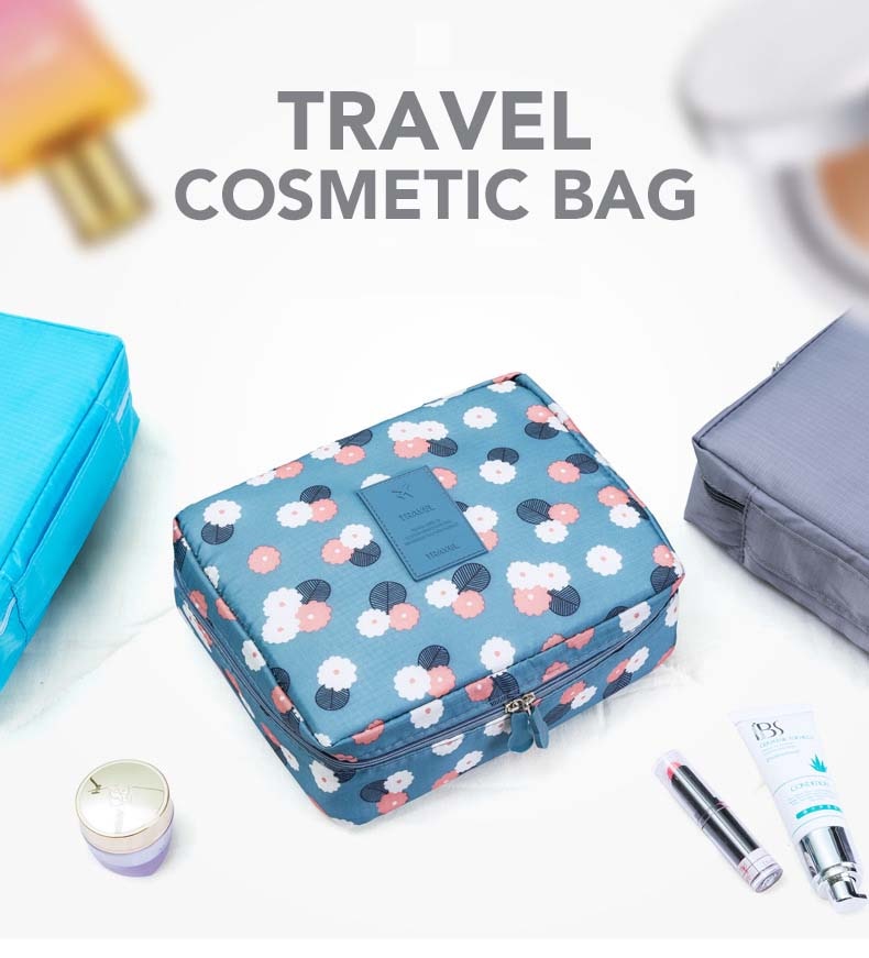 Travel Cosmetic Organiser Bag for Women Waterproof & Store Make up Cases