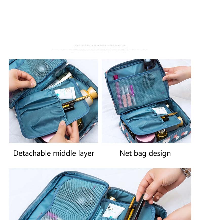 Travel Cosmetic Organiser Bag for Women Waterproof & Store Make up Cases