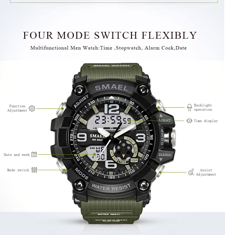 Sports Military Grade LED Wristwatch