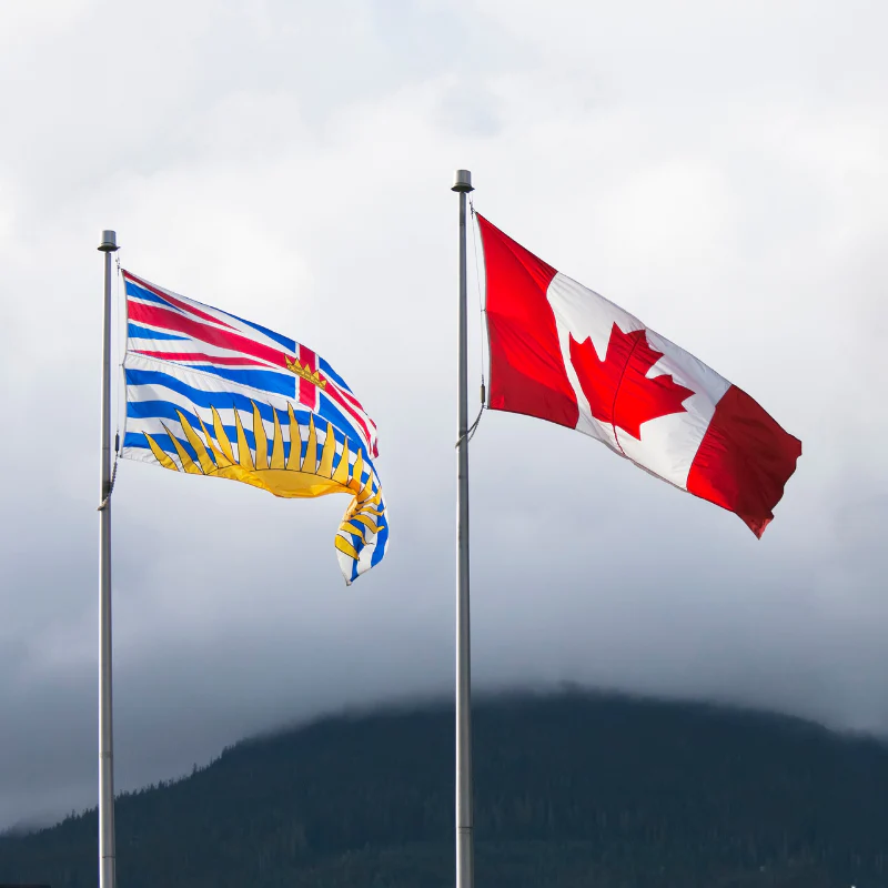 CAD with BC flag
