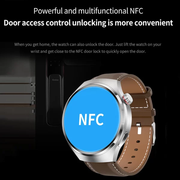 kf S1182a64be2964c0f9395db797da84a733 For HUAWEI GT4 Pro GPS NFC Smart Watch Men 360 360 AMOLED Screen Heart rate Bluetooth