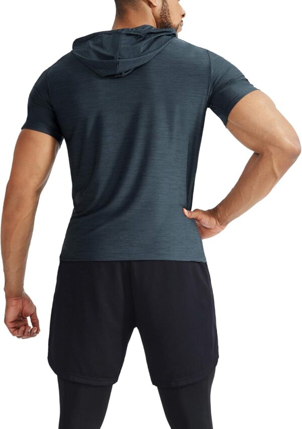 NELEUS Men's Dry Fit Performance Athletic Shirt with Hoods - Image 7