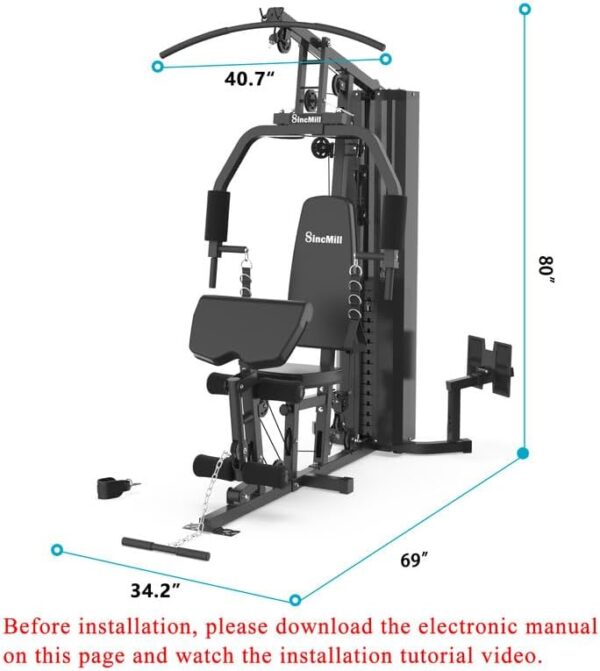 Home Gym Multifunctional Full Body Home Gym Equipment for Home Workout Equipment Exercise Equipment Fitness Equipment SincMill - Image 6