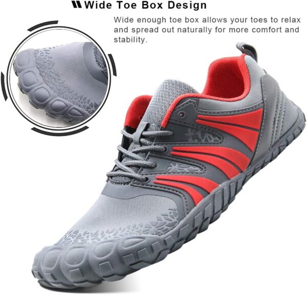 Oranginer Men's Barefoot Shoes - Big Toe Box - Minimalist Cross Training Shoes for Men - Image 4