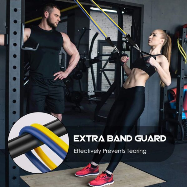 VEICK Resistance Bands, Exercise Bands, Workout Bands, Resistance Bands for Working Out with Handles for Men and Women, Exercising Bands for Fitness Weights Work Out at Home - Image 9