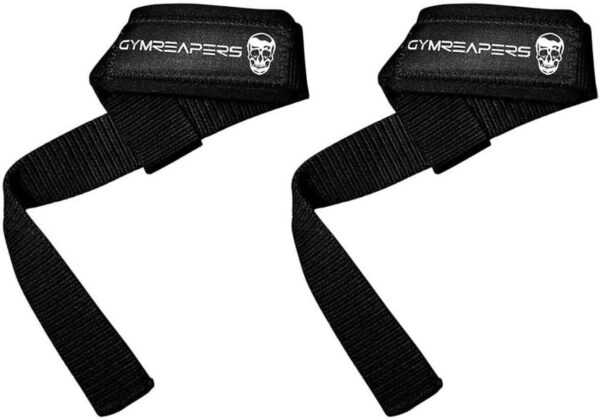 Gymreapers Lifting Wrist Straps for Weightlifting, Bodybuilding, Powerlifting, Strength Training, & Deadlifts - Padded Neoprene with 18 inch Cotton - Image 2