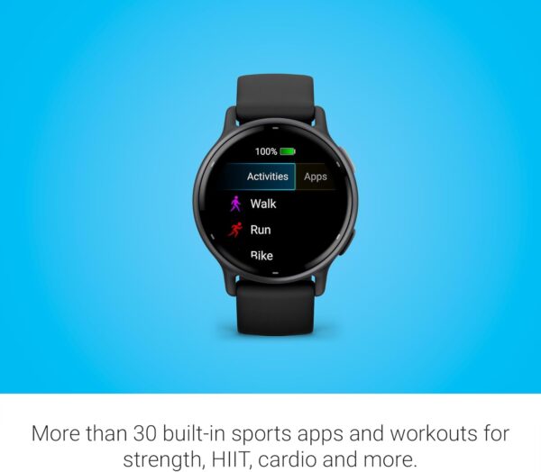 Garmin vívoactive 5, Health and Fitness GPS Smartwatch, AMOLED Display, Up to 11 Days of Battery, Black - Image 6
