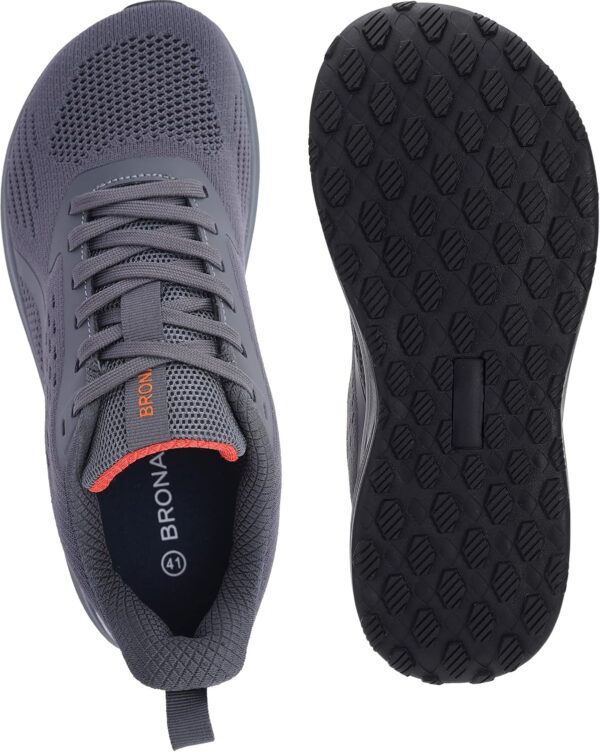 BRONAX Men's Wide Cushioned Supportive Road Running Shoes | Wide Toe Box | Rubber Outsole - Image 3