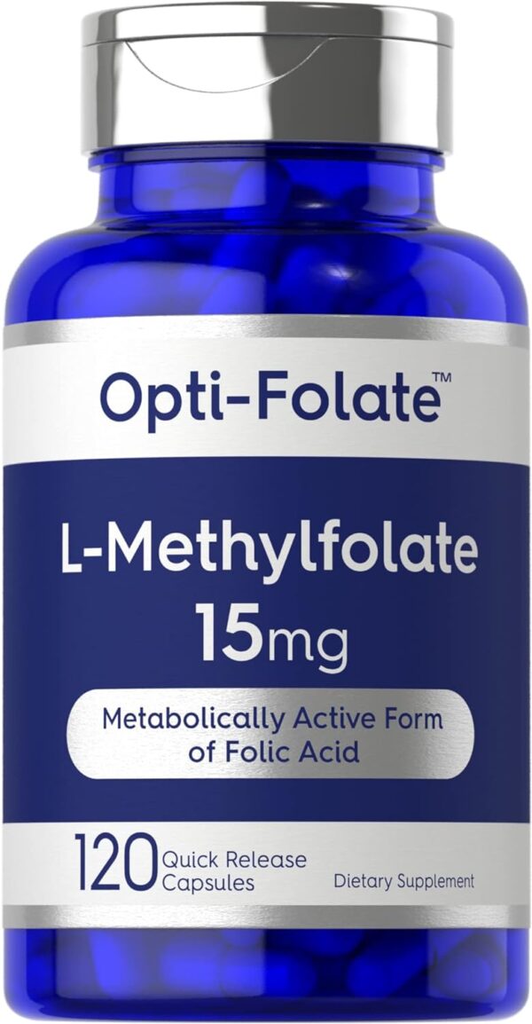 Carlyle L Methylfolate 15mg | 120 Capsules | Value Size | Max Potency | Optimized and Activated | Non-GMO, Gluten Free | Methyl Folate, 5-MTHF | by Opti-Folate - Image 2