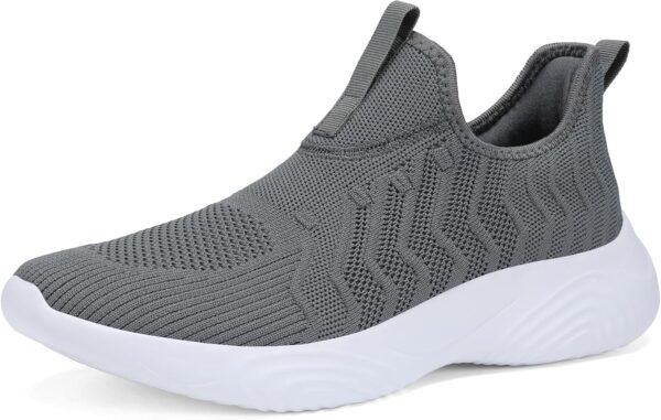 MRIP Mens Slip On Walking Shoes Lightweight Non Slip Gym Workout Running Shoes Mesh Breathable Cushion Fashion Tennis Athletic Casual Sneakers - Image 2